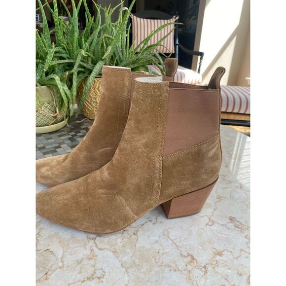 Matisse Harper Tan Leather Ankle Boots 9 - Women | Color: Beige camel brown  | S - Picture 7 of 9